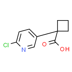 1-(6-chloropyridin-3-yl)cyclobutanecarboxylic acid Structure