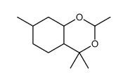 hexahydro-2,4,4,7-tetramethyl-4H-1,3-benzodioxin structure