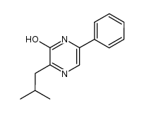 3-isobutyl-6-phenyl-1H-pyrazin-2-one结构式