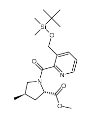 (2S,4R)-methyl 1-(3-(((tert-butyldimethylsilyl)oxy)methyl)picolinoyl)-4-methylpyrrolidine-2-carboxylate Structure