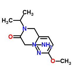 N-Isopropyl-N-[(6-methoxy-3-pyridazinyl)methyl]glycinamide Structure