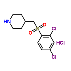 4-(2,4-Dichloro-benzenesulfonylmethyl)-piperidine hydrochloride Structure