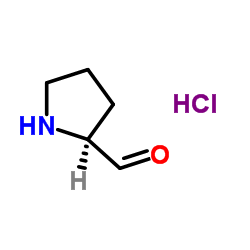 (2S)-2-Pyrrolidinecarbaldehyde hydrochloride (1:1) Structure