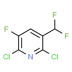 2,6-Dichloro-3-(difluoromethyl)-5-fluoro-pyridine Structure