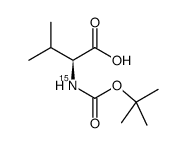 (2S)-3-methyl-2-[(2-methylpropan-2-yl)oxycarbonylamino]butanoic acid结构式