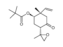 (1R,2S,5S)-2-methyl-4-oxo-5-(2-methyloxiran-2-yl)-4-oxo-2-vinylcyclohexyl pivalate结构式