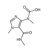 methyl-(1-methyl-5-methylcarbamoyl-1H-imidazol-4-yl)-carbamic acid结构式