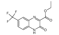 3-Ethoxycarbonyl-6-trifluoromethylquinoxalin-2(1H)-one结构式