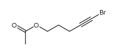 5-bromopent-4-yn-1-yl acetate Structure