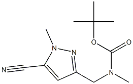 tert-butyl (5-cyano-1-methyl-1H-pyrazol-3-yl)methyl(methyl)carbamate Structure