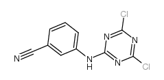 3-[(4,6-二氯-1,3,5-噻嗪)氨基]苯甲腈结构式