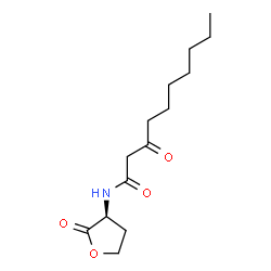 N-3-oxo-decanoyl-L-Homoserine lactone结构式