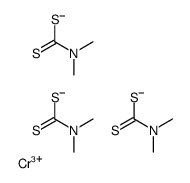 chromium(3+),N,N-dimethylcarbamodithioate Structure