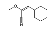 3-cyclohexyl-2-methoxyacrylonitrile Structure