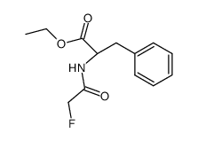 N-fluoroacetyl-phenylalanine ethyl ester Structure