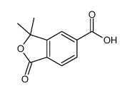 3,3-dimethyl-1-oxo-2-benzofuran-5-carboxylic acid结构式