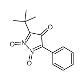 3-tert-butyl-1,2-dioxido-5-phenylpyrazole-1,2-diium-4-one结构式