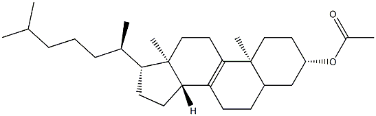 Cholest-8-en-3β-ol acetate structure