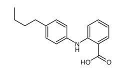 2-(4-butylanilino)benzoic acid Structure