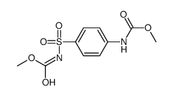 methyl N-[4-(methoxycarbonylamino)phenyl]sulfonylcarbamate structure