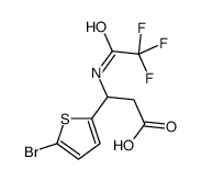 3-(5-BROMO-2-THIENYL)-3-[(2,2,2-TRIFLUOROACETYL)AMINO]PROPANOIC ACID structure