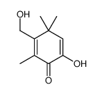 6-hydroxy-3-(hydroxymethyl)-2,4,4-trimethylcyclohexa-2,5-dien-1-one Structure