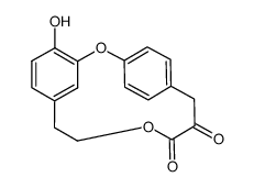 4-hydroxy-2,10-dioxatricyclo[12.2.2.13,7]nonadeca-1(17),3,5,7(19),14(18),15-hexaene-11,12-dione结构式