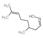 6-Octenal,3,7-dimethyl-, oxime structure