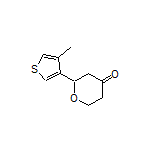 2-(4-Methylthiophen-3-yl)dihydro-2H-pyran-4(3H)-one Structure