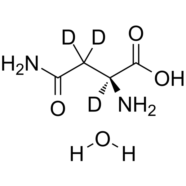 L-Asparagine-d3 hydrate结构式