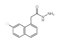 1-Naphthaleneaceticacid, 7-chloro-, hydrazide结构式