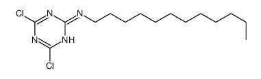 4,6-dichloro-N-dodecyl-1,3,5-triazin-2-amine结构式