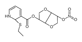 [(3S,3aR,6R,6aS)-6-nitrooxy-2,3,3a,5,6,6a-hexahydrofuro[3,2-b]furan-3-yl] 2-ethylsulfanyl-1,2-dihydropyridine-3-carboxylate结构式