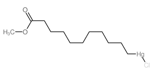 chloro-(11-methoxy-11-oxoundecyl)mercury结构式