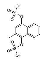 2-methyl-1,4-naphthylene bis(hydrogen sulphate) structure