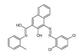 (4Z)-4-[(2,5-dichlorophenyl)hydrazinylidene]-N-(2-methylphenyl)-3-oxonaphthalene-2-carboxamide结构式