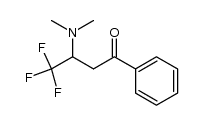 4,4,4-trifluoro-3-N,N-dimethylamino-1-phenyl-1-butanone结构式