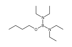 n-C4H9OB(N(C2H5)2)2 Structure