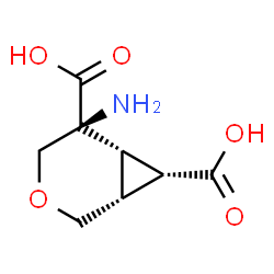 3-Oxabicyclo[4.1.0]heptane-5,7-dicarboxylicacid,5-amino-,(1R,5S,6S,7S)-rel-(9CI) structure