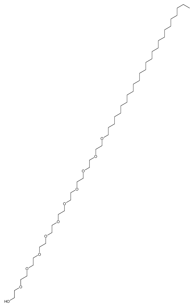 2-[2-[2-[2-[2-[2-[2-[2-[2-(2-hexacosoxyethoxy)ethoxy]ethoxy]ethoxy]ethoxy]ethoxy]ethoxy]ethoxy]ethoxy]ethanol Structure