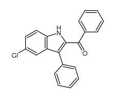 (5-chloro-3-phenyl-1H-2-indolyl)(phenyl)methanone Structure