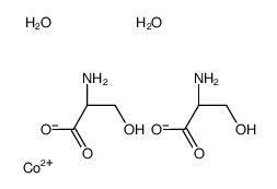 (2S)-2-amino-3-hydroxypropanoate,cobalt(2+),dihydrate Structure