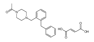 1-[4-[(2-benzylphenyl)methyl]piperazin-1-yl]ethanone,(E)-but-2-enedioic acid结构式