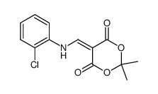 5-(((2-chlorophenyl)amino)methylene)-2,2-dimethyl-1,3-dioxane-4,6-dione Structure