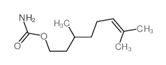 6-Octen-1-ol,3,7-dimethyl-, carbamate (9CI)结构式