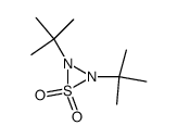 N,N’-di-tert-butylthiadiaziridine-1,1-dioxide Structure