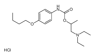 2-[(4-butoxyphenyl)carbamoyloxy]propyl-diethylazanium,chloride Structure