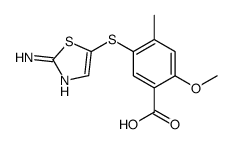 5-[(2-Amino-1,3-thiazol-5-yl)sulfanyl]-2-methoxy-4-methylbenzoic acid图片