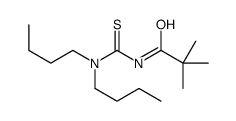 N-(dibutylcarbamothioyl)-2,2-dimethylpropanamide Structure