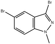 3,5-二溴-1-甲基-1H-吲唑结构式